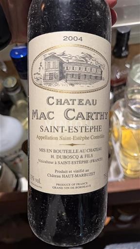 Bordeaux Saint-Estèphe Mac Carthy 2004
