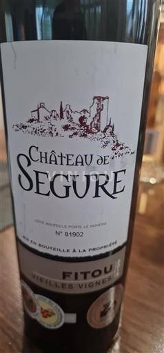 Languedoque Fitou Château Ségure Vieilles Vignes 2019