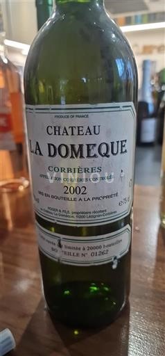 Languedoc Corbières Château La Domèque 2002