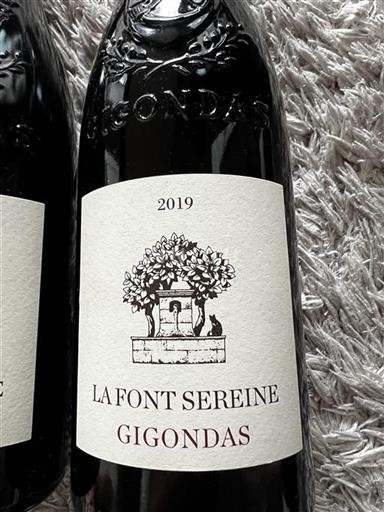 Rhône Valley Gigondas La Font Sereine 2019