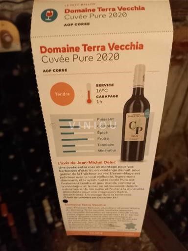 Korsika Domaine Terra Vecchia Pure 2020
