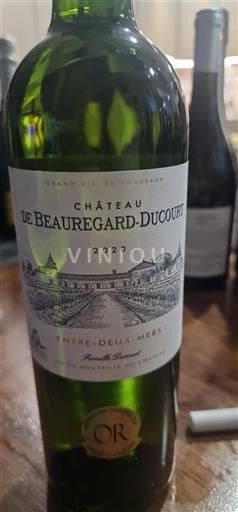 Vin Blanc sec Château Beauregard-Ducourt 2020 France Bordeaux Entre-deux-mers
