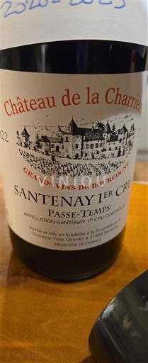 Bourgondië Niet gespecificeerd Premier Cru Château La Charrière Passe-Temps 2022