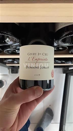Vin Rouge sec L’empreinte Domaine Joblot 2020 France Bourgogne Givry Premier Cru