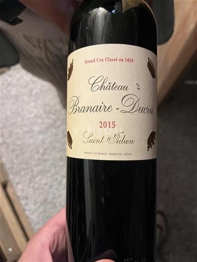 Bordeaux Saint-Julien Grand Cru Château Branaireducru 2015