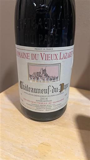 Rhône-dalen Châteauneuf-du-Pape Domaine Vieux Lazaret 2016
