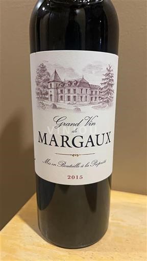 Bordeaux Margaux Grand Vin De Margaux 2015