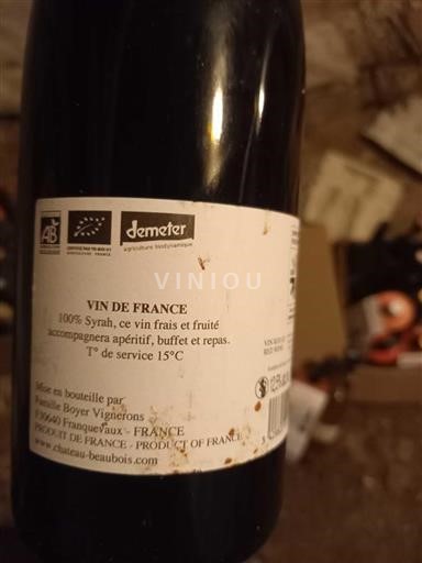 Languedoc Ospecificerad Château Beaubois Icke årgångsbetecknad