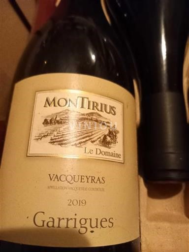 Vale do Ródano Vacqueyras Montirius Garrigues 2019