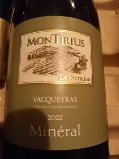 Vale do Ródano Vacqueyras Montirius Minéral 2022