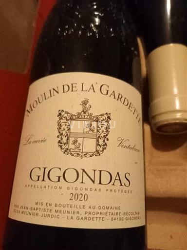 Rhônen laakso Gigondas Moulin De La Gardette La Ventabrun 2020