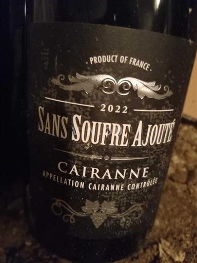 Údolí Rhôny Cairanne Sans Soufre Ajouté 2022