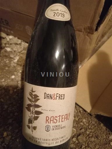 Vin Rouge sec Ortica dioica Dan & Fred 2019 France Vallée du Rhône Rasteau