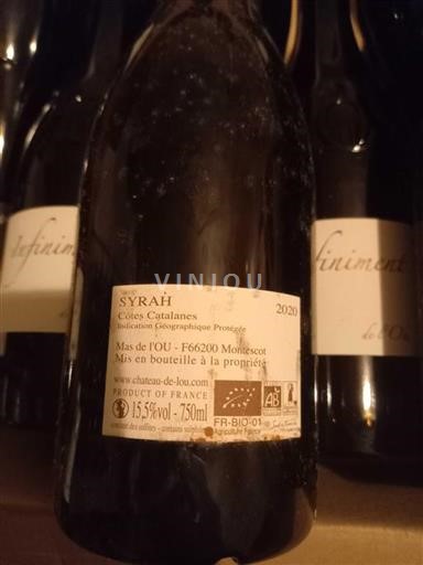Languedoc och Roussillon Côtes catalanes Mas De L'ou Infiniment 2020