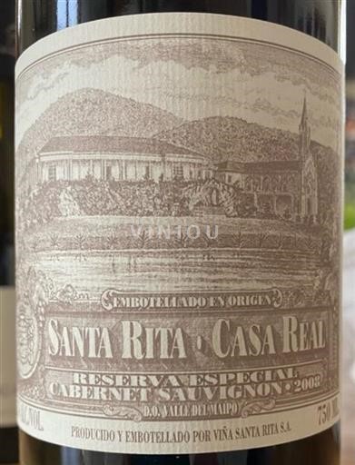 Maipo Valley Maipo Central Santa Rita Casa Real 2008