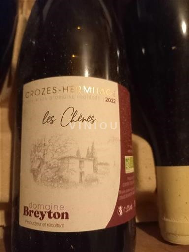 Rhônedalen Crozes-Hermitage Domaine Breyton Les Chênes 2022