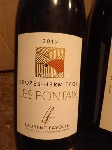 Rhônedalen Crozes-Hermitage Laurent Fayolle Les Pontaix 2019