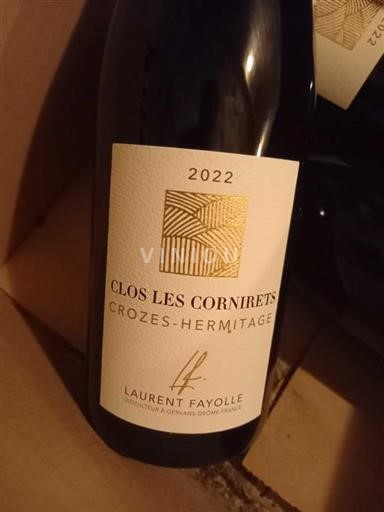 Rhônedalen Crozes-Hermitage Laurent Fayolle Clos Les Cornirets 2022