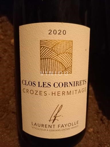 Rhônedalen Crozes-Hermitage Laurent Fayolle Clos Les Cornirets 2020