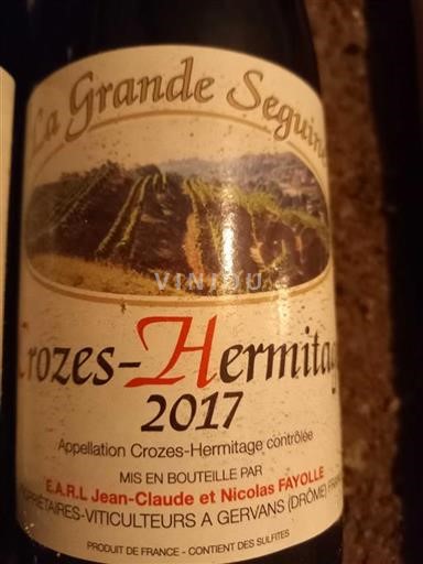 Údolí Rhôny Crozes-Hermitage La Grande Seguine 2017