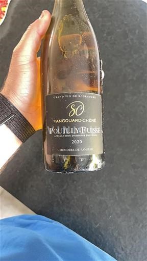 Borgogna Pouilly-fuissé Cangouard-chêne Mémoire de Famille 2020