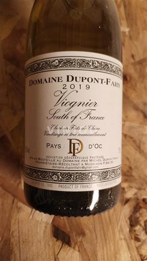 Languedoc et Roussillon Pays d'oc Domaine Dupont-fahn 2019