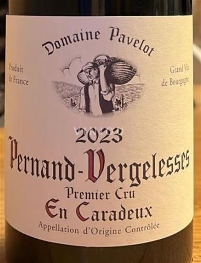Burgundsko Pernand-Vergelesses Premier Cru Domaine Pavelot En Caradeux 2023