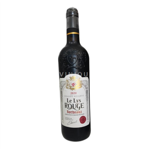 Vin Rouge sec Le Lys Rouge 2020 France Bordeaux