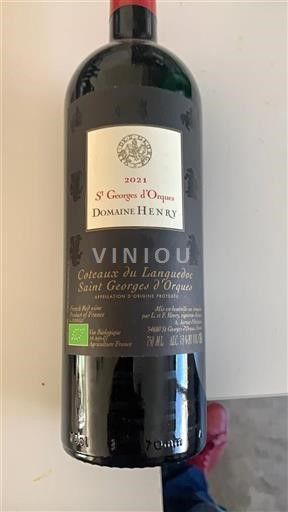 Languedoc Languedoc Hills Domaine Henry St Georges d'Orques 2021