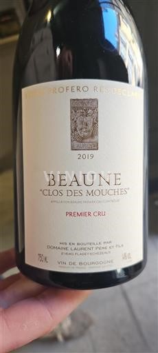 Vin Rouge sec Clos des Mouches Domaine Laurent Père et fils 2019 France Bourgogne Beaune AOC Premier Cru
