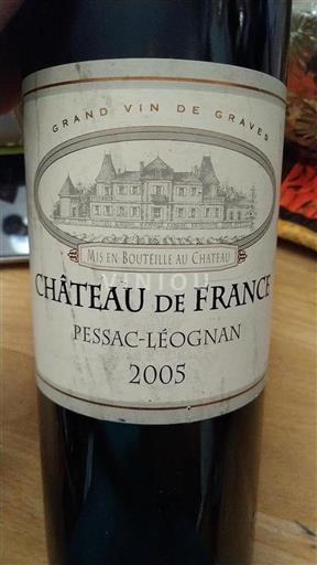 Bordeaux Pessac-Léognan Château France 2005