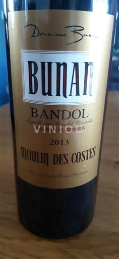 Provansa Bandol Domaine S Bunan Moulin des Costes 2013