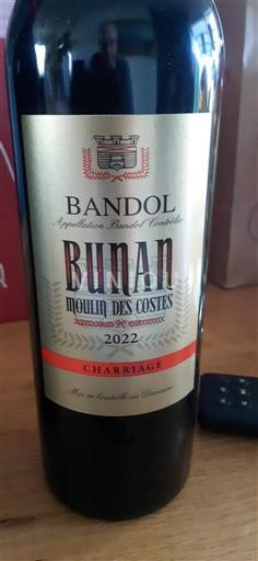 Provansa Bandol Domaine S Bunan Moulin des Costes Chariage 2022