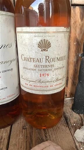 Bordeaux Sauternes Château Roumieu 1979