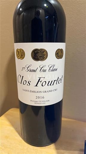 Bordeaux Saint-Émilion Clos Fourtet 2016