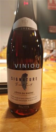 Vallée du Rhône Côtes-du-rhône Brotte Signature Thibault Brotte 2024