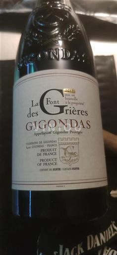 Vallée du Rhône Gigondas La Font Des Grières 2017
