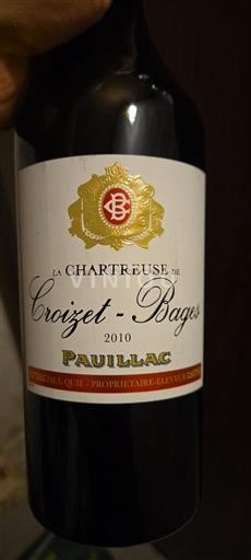 Bordeaux Pauillac Château Croizet Bages La Chartreuse 2010