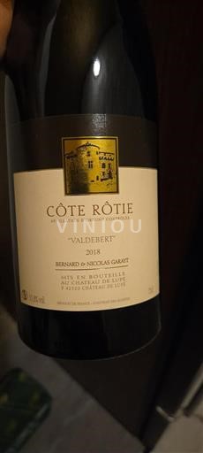 Valle del Ródano Côte-rôtie Château Lupe Valdebert 2018