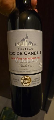 Bordeaux Saint-Émilion Grand Cru Grand Cru Roc De Candale 2015