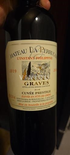 Bordeaux Graves Château La Perrucade L'Instant Philippine 2019