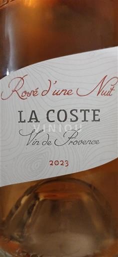 Provence Coteaux d'Aix-en-Provence Château La Coste Rosé d'une Nuit 2023