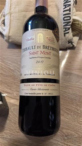 Sud-Ouest Saint-Mont Thibault De Bréthous Sélectionnée 2017