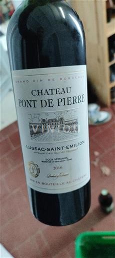 Bordeaux Lussac-saint-émilion Château Pont De Pierre 2016