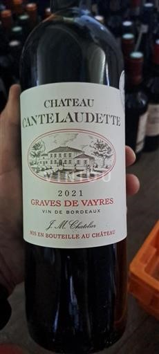 Bordeaux Graves-de-vayres Château Cantelaudette 2021