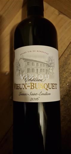 Bordeaux Lussac-Saint-Émilion Château Vieux Busquet 2016