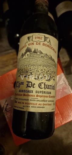 Bordeaux Bordeaux Supérieur Chau De Chariol 1982