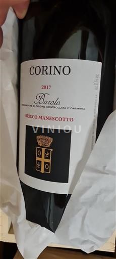 Piedmont Wines Barolo Corino Bricco Manescotto 2017