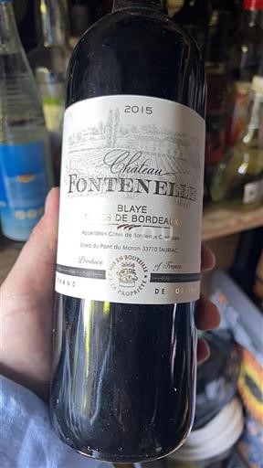 Vin Rouge sec Château Fontenelle 2015 France Bordeaux Blaye-côtes-de-bordeaux AOC