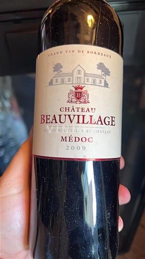 Bordeaux Médoc Château Beauvillage 2009